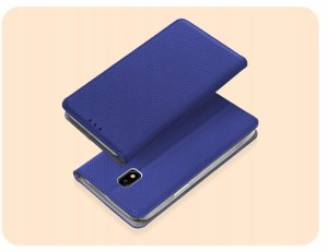 Hello Case Etui z klapką do Samsung Galaxy J3 2017 (granatowe, magnetyczne) szkło (BNDL4187) 2