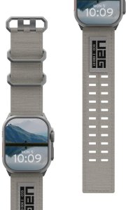 Urban UAG Metropolis - uniwersalny nylonowy pasek do Apple Watch 44mm-49mm (Apple Watch 4-11, SE 1-3, Ultra 1-3) (titanium) (194159113636) 4