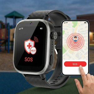 Smartwatch Rubicon Dziecięcy z rozmowami SIM + GPS Android 2 paski (RNCF43-PP1-NE) 6