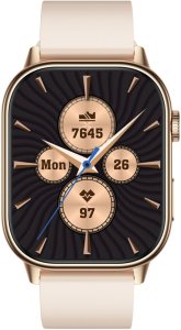 Smartwatch Rubicon Zestaw damski zegarek smartwatch F42 -GPS- beżowy + bransoletka (RNCF42-BEIGE-TB2-NE) 13