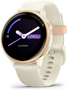 Smartwatch Garmin Vivoactive 6 różowy z paskiem Bone/Pink Dawn AMOLED i GPS 2