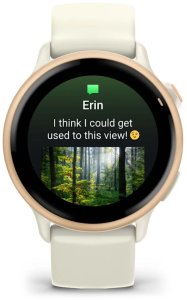 Smartwatch Garmin Vivoactive 6 różowy z paskiem Bone/Pink Dawn AMOLED i GPS 3