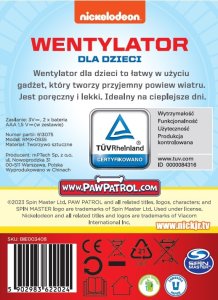Wentylator Huslog Psi Patrol Wentylator dla dzieci Różowy (RMX-0935) 6