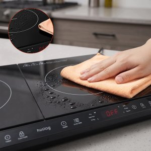 Płyta wolnostojąca Huslog Kuchenka indukcyjna dwupalnikowa 3500 W czarna (HUS1085) 8