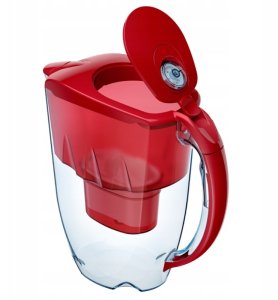Dzbanek filtrujący Aquaphor Jasper Czerwony 2,8L + 10 wkładów B25 Maxfor+ 3