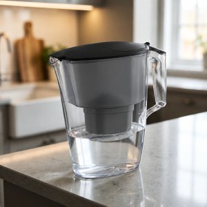 Dzbanek filtrujący Aquaphor Wodę Time Czarny 2,5L z 3 wkładami maxfor+ B25 5