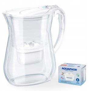 Dzbanek filtrujący Aquaphor Wodę LAGO biały 9 wkładów (Maxfor+ 8x AquaPlus) 2