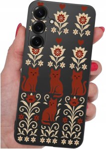 krainaGSM Etui Do Samsung S26+ Plus Wzory | Silikonowe Matt Case + Szkło 9H 4