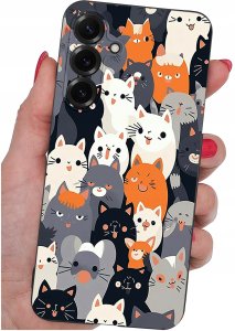 krainaGSM Etui Do Samsung S26+ Plus Wzory | Silikonowe Matt Case + Szkło 9H 4