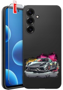krainaGSM Etui do Samsung S26+ Plus wzory | silikonowe Matt Case + szkło 9H 8