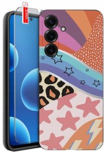 krainaGSM Etui do Samsung S26+ Plus wzory | silikonowe Matt Case + szkło 9H 8