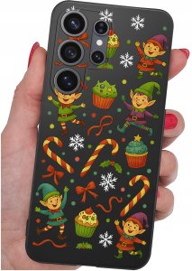 krainaGSM Etui Do Samsung S26 Ultra Wzory | Silikonowe Matt Case + Szkło 9H 4