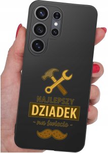 krainaGSM Etui Do Samsung S26 Ultra Wzory | Silikonowe Matt Case + Szkło 9H 4