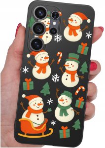 krainaGSM Etui Do Samsung S26 Ultra Wzory | Silikonowe Matt Case + Szkło 9H 4