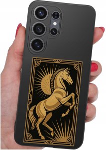 krainaGSM Etui Do Samsung S26 Ultra Wzory | Silikonowe Matt Case + Szkło 9H 4