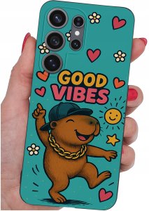 krainaGSM Etui do Samsung S26 Ultra wzory | silikonowe Matt Case + szkło 9H 5