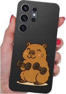 krainaGSM Etui do Samsung S26 Ultra wzory | silikonowe Matt Case + szkło 9H 5