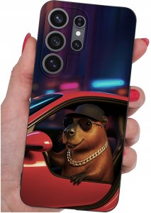 krainaGSM Etui do Samsung S26 Ultra wzory | silikonowe Matt Case + szkło 9H 5