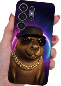 krainaGSM Etui do Samsung S26 Ultra wzory | silikonowe Matt Case + szkło 9H 5