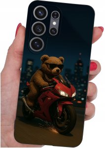 krainaGSM Etui do Samsung S26 Ultra wzory | silikonowe Matt Case + szkło 9H 5
