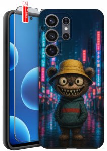 krainaGSM Etui do Samsung S26 Ultra wzory | silikonowe Matt Case + szkło 9H 9