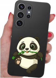 krainaGSM Etui do Samsung S26 Ultra wzory | silikonowe Matt Case + szkło 9H 5