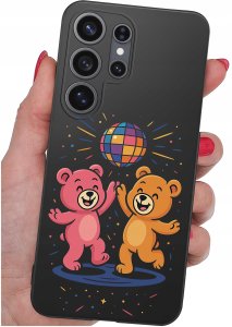 krainaGSM Etui do Samsung S26 Ultra wzory | silikonowe Matt Case + szkło 9H 5