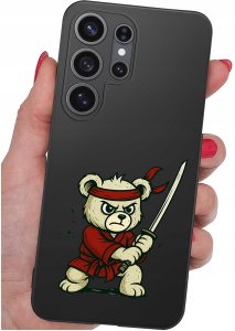 krainaGSM Etui do Samsung S26 Ultra wzory | silikonowe Matt Case + szkło 9H 5