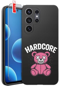 krainaGSM Etui do Samsung S26 Ultra wzory | silikonowe Matt Case + szkło 9H 9