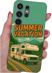 krainaGSM Etui Do Samsung S26 Ultra Wzory | Silikonowe Matt Case + Szkło 9H 4