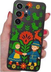 krainaGSM Etui Do Samsung S26 Ultra Wzory | Silikonowe Matt Case + Szkło 9H 4