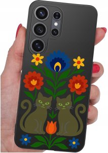 krainaGSM Etui Do Samsung S26 Ultra Wzory | Silikonowe Matt Case + Szkło 9H 4