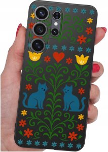 krainaGSM Etui Do Samsung S26 Ultra Wzory | Silikonowe Matt Case + Szkło 9H 4