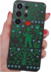 krainaGSM Etui Do Samsung S26 Ultra Wzory | Silikonowe Matt Case + Szkło 9H 4