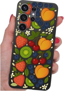 krainaGSM Etui Do Samsung S26 Ultra Wzory | Silikonowe Matt Case + Szkło 9H 4