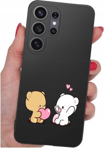 krainaGSM Etui Do Samsung S26 Ultra Wzory | Silikonowe Matt Case + Szkło 9H 4