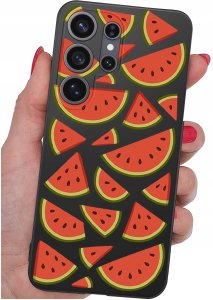 krainaGSM Etui Do Samsung S26 Ultra Wzory | Silikonowe Matt Case + Szkło 9H 4