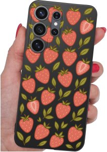krainaGSM Etui Do Samsung S26 Ultra Wzory | Silikonowe Matt Case + Szkło 9H 4