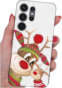krainaGSM Etui Do Samsung S26 Ultra Wzory | Silikonowe Matt Case + Szkło 9H 4