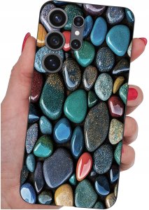 krainaGSM Etui Do Samsung S26 Ultra Wzory | Silikonowe Matt Case + Szkło 9H 4