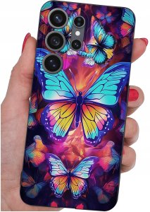 krainaGSM Etui do Samsung S26 Ultra wzory | silikonowe Matt Case + szkło 9H 5