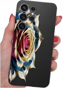 krainaGSM Etui do Samsung S26 Ultra wzory | silikonowe Matt Case + szkło 9H 5