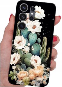 krainaGSM Etui do Samsung S26 Ultra wzory | silikonowe Matt Case + szkło 9H 4