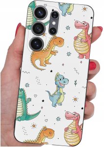 krainaGSM Etui do Samsung S26 Ultra wzory | silikonowe Matt Case + szkło 9H 4