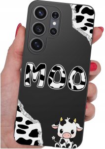 krainaGSM Etui do Samsung S26 Ultra wzory | silikonowe Matt Case + szkło 9H 4