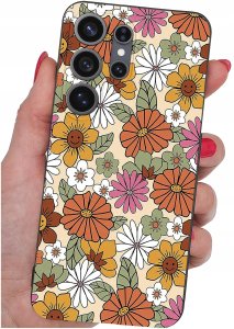 krainaGSM Etui do Samsung S26 Ultra wzory | silikonowe Matt Case + szkło 9H 4