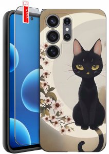 krainaGSM Etui do Samsung S26 Ultra wzory | silikonowe Matt Case + szkło 9H 8