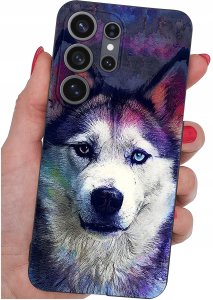 krainaGSM Etui do Samsung S26 Ultra wzory | silikonowe Matt Case + szkło 9H 4