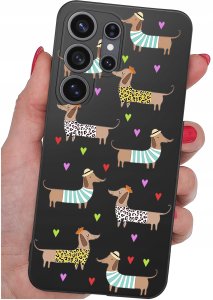 krainaGSM Etui do Samsung S26 Ultra wzory | silikonowe Matt Case + szkło 9H 4