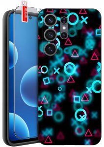 krainaGSM Etui do Samsung S26 Ultra wzory | silikonowe Matt Case + szkło 9H 2